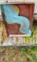 Copper & Turquoise Wave Platter