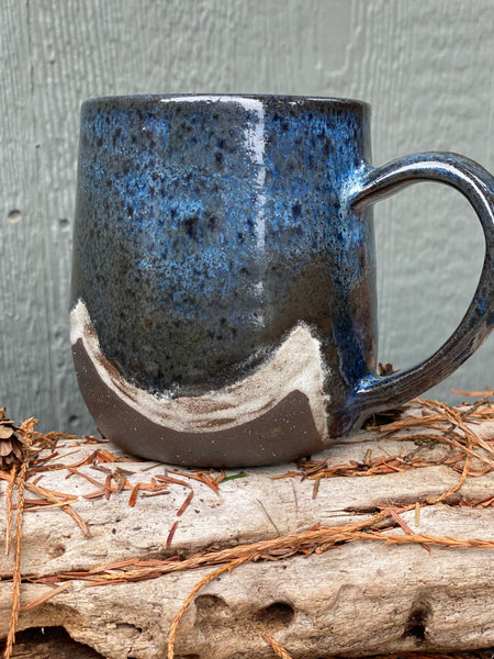 Navy Blue & white Mug