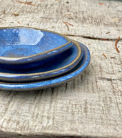 3 piece nesting blue bowls