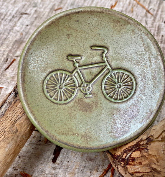 Green Bike trinket dish