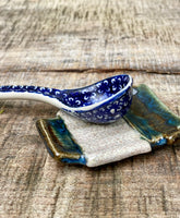 Blue, Green & Cream ‘To Go’ Spoon rest