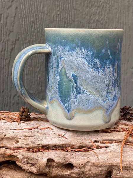 Sage/blue/green mug