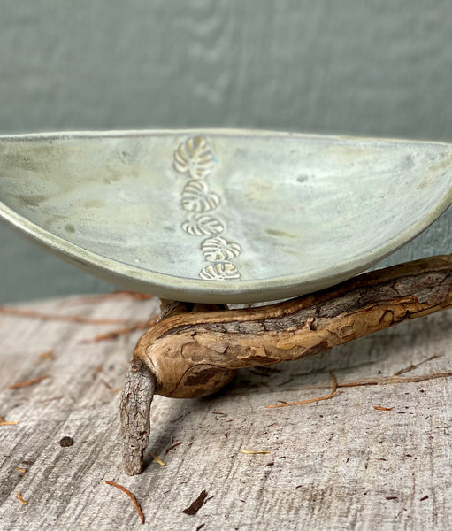 Tropical Leaves boat dish