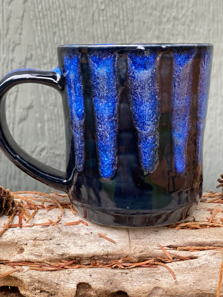 Black & Blue Drip Mug